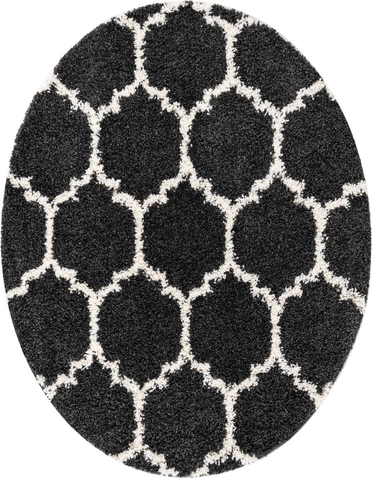 Detail image of 5' 3 x 5' 3 Athena Shag Round Rug