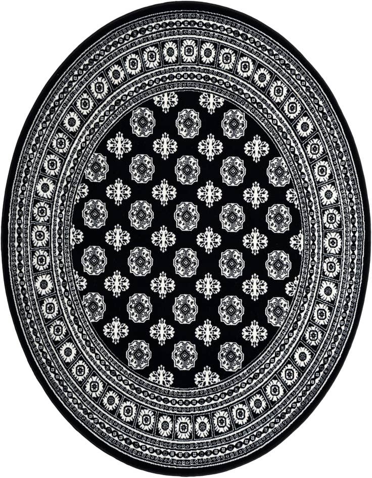 Detail image of 6' x 6' Bokhara Round Rug