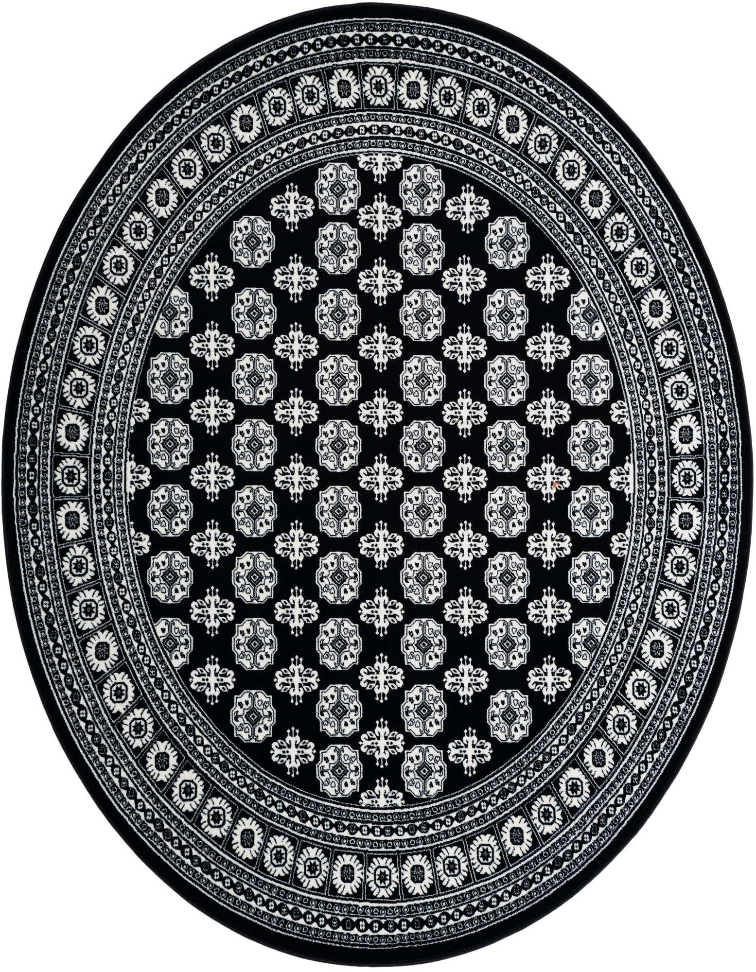 7' 10 x 7' 10 Bokhara Round Rug