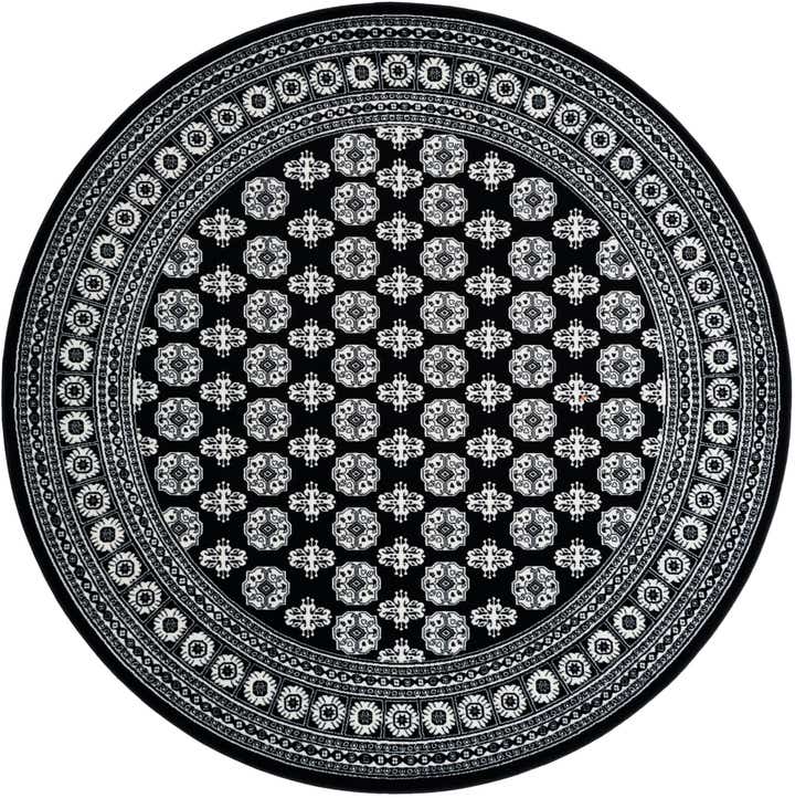7' 10 x 7' 10 Bokhara Round Rug