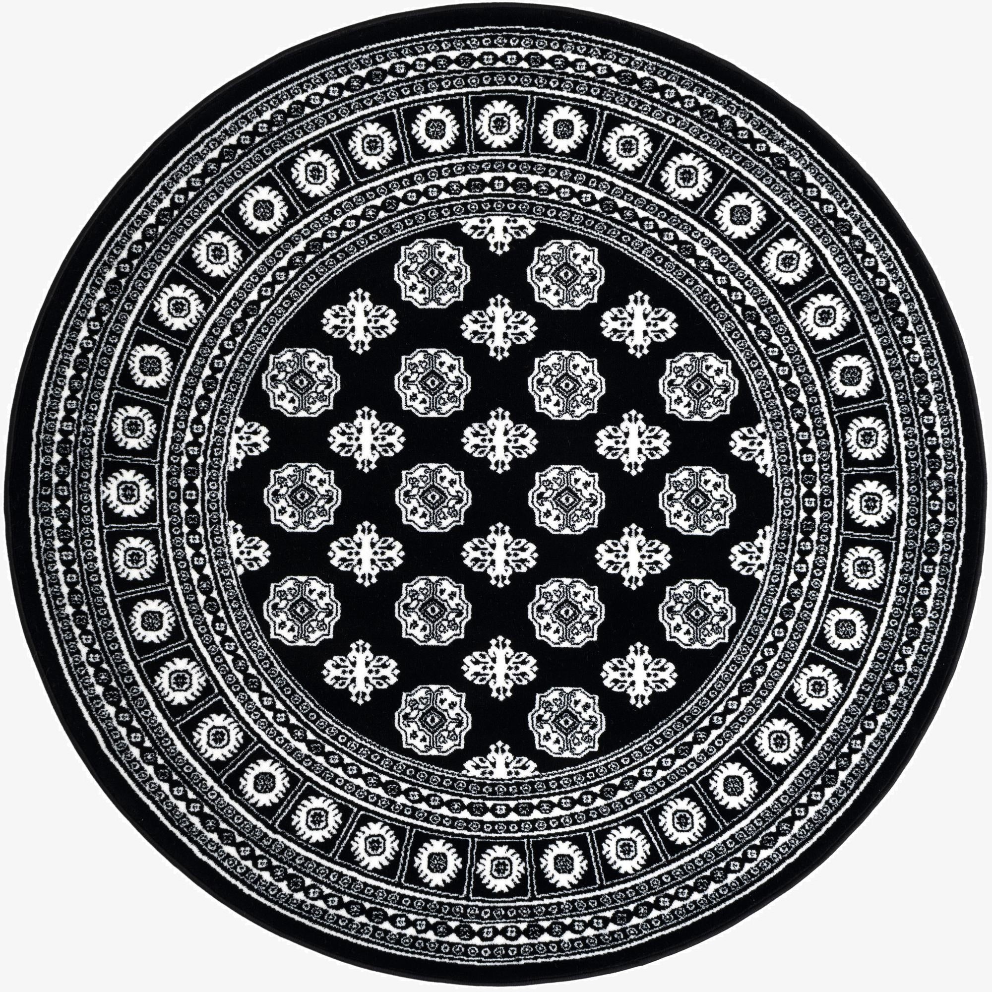 5' 3 x 5' 3 Bokhara Round Rug