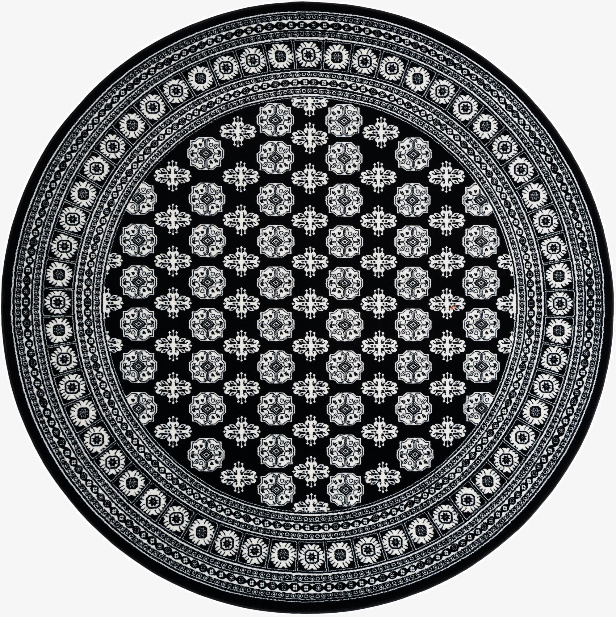 7' 10 x 7' 10 Bokhara Round Rug