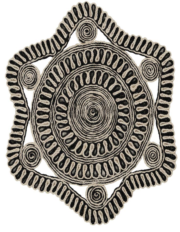 Detail image of 3' 1 x 3' 1  Hand Braided Jute Round Rug