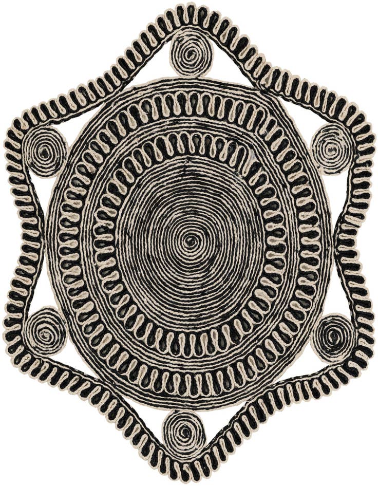 Detail image of 4' 1 x 4' 1  Hand Braided Jute Round Rug