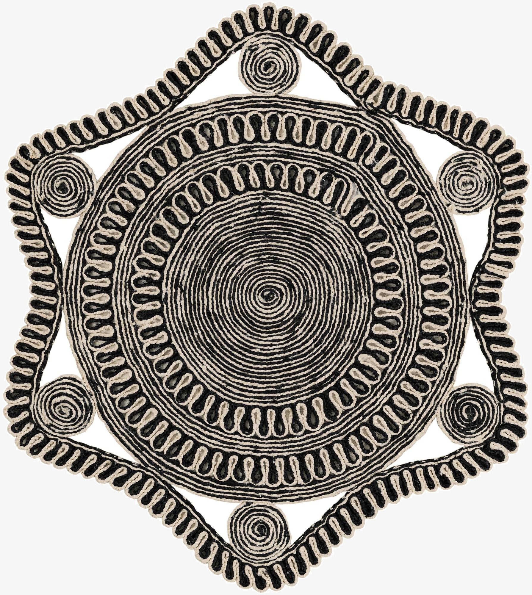 Primary image 4' 1 x 4' 1  Hand Braided Jute Round Rug