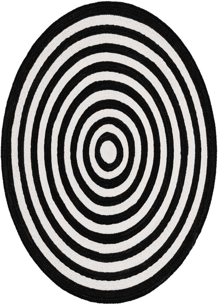 3' 3 x 3' 3 Easy-Clean Eco Verse Washable Indoor / Outdoor Round Rug