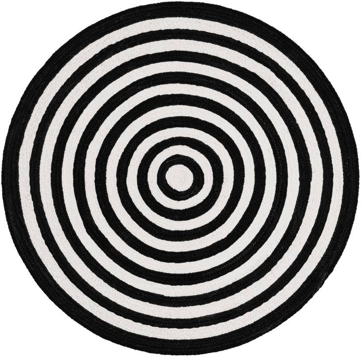 Detail image of 3' 3 x 3' 3 Easy-Clean Eco Verse Washable Indoor / Outdoor Round Rug