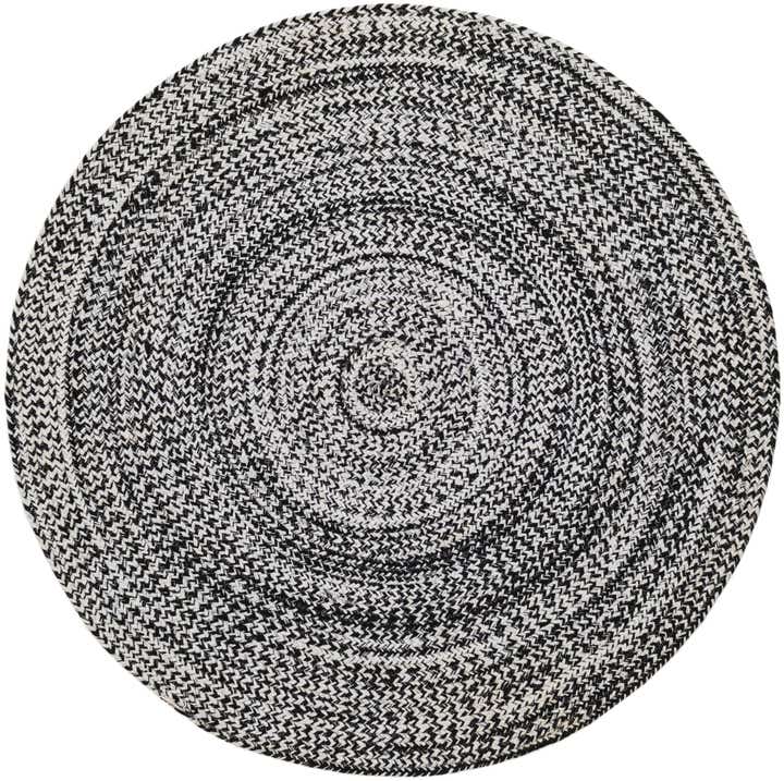 3' 3 x 3' 3 Easy-Clean Eco Verse Washable Indoor / Outdoor Round Rug