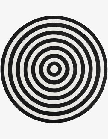 7' 10 x 7' 10 Easy-Clean Eco Verse Washable Indoor / Outdoor Round Rug