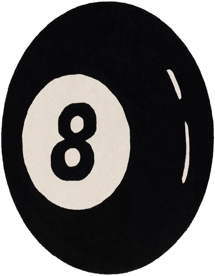Detail image of 5' 1 x 5' 1 Hand Tufted Wool Round Rug