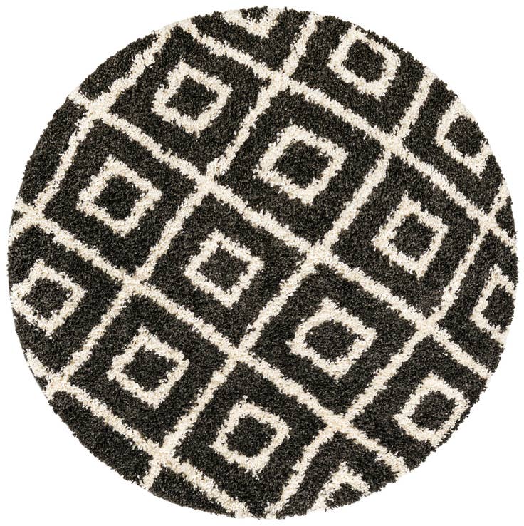 Detail image of 5' 3 x 5' 3 Lagom Shag Round Rug