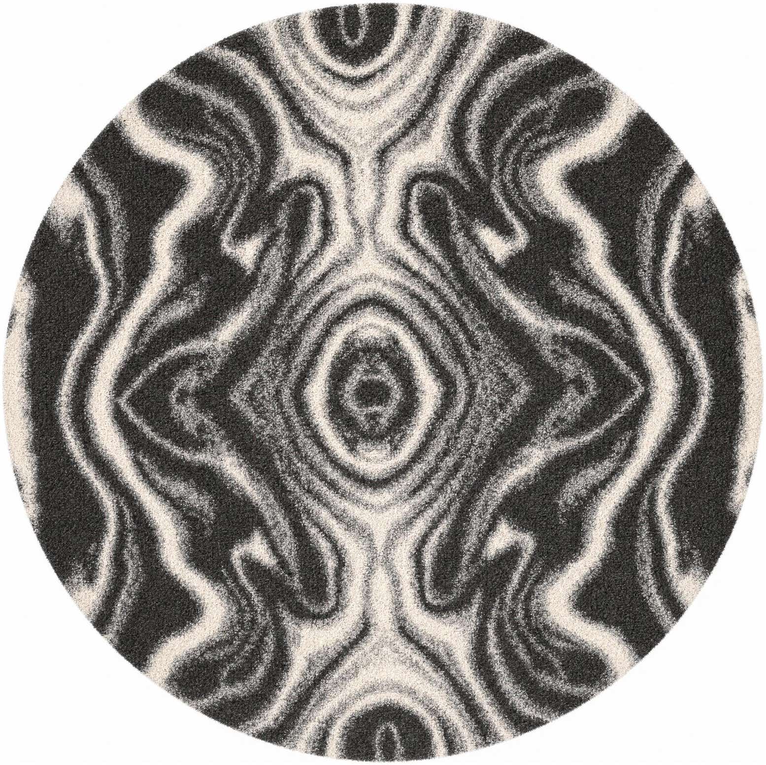 10' x 10' Lagom Shag Round Rug