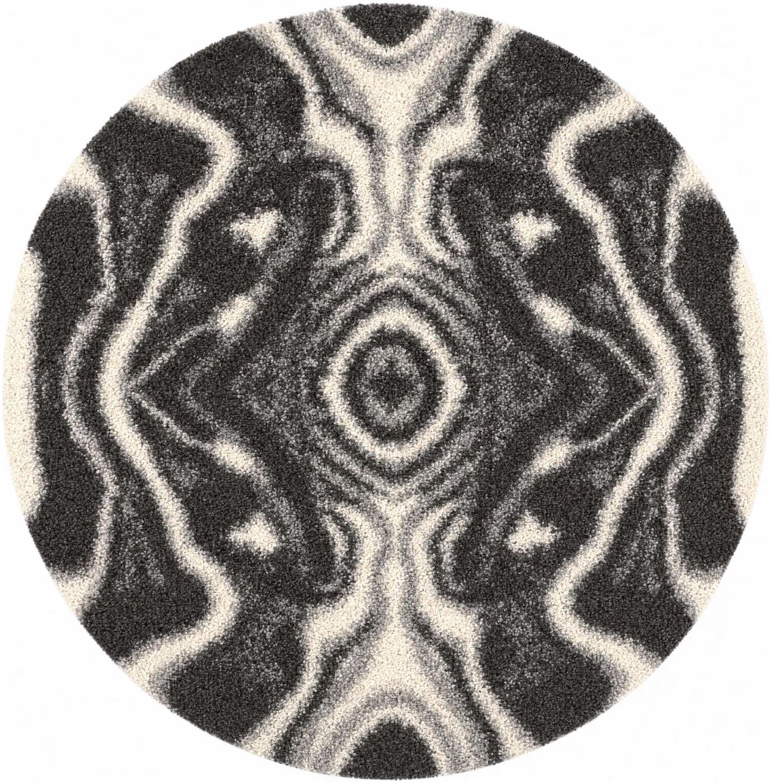 6' x 6' Lagom Shag Round Rug