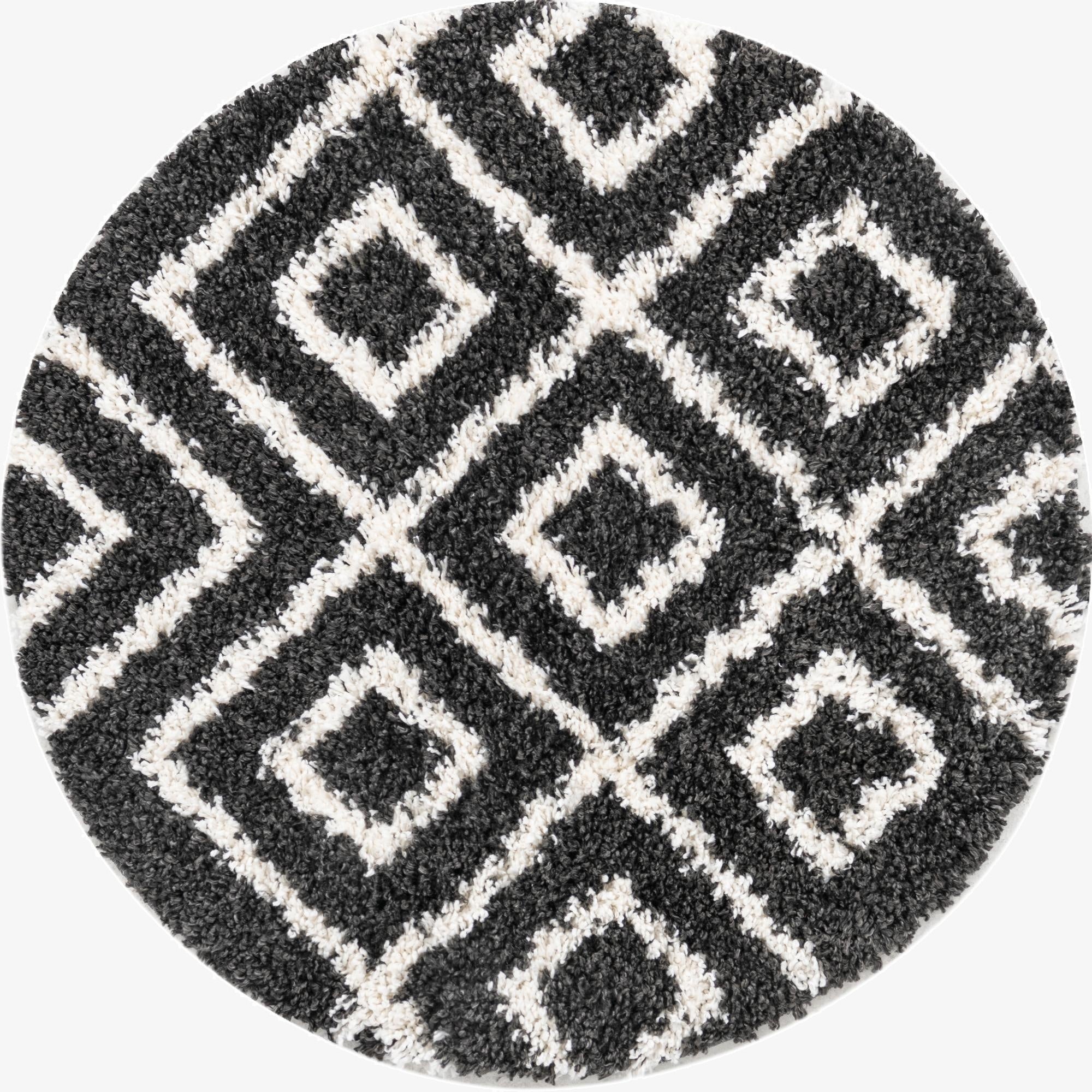 3' 3 x 3' 3 Lagom Shag Round Rug
