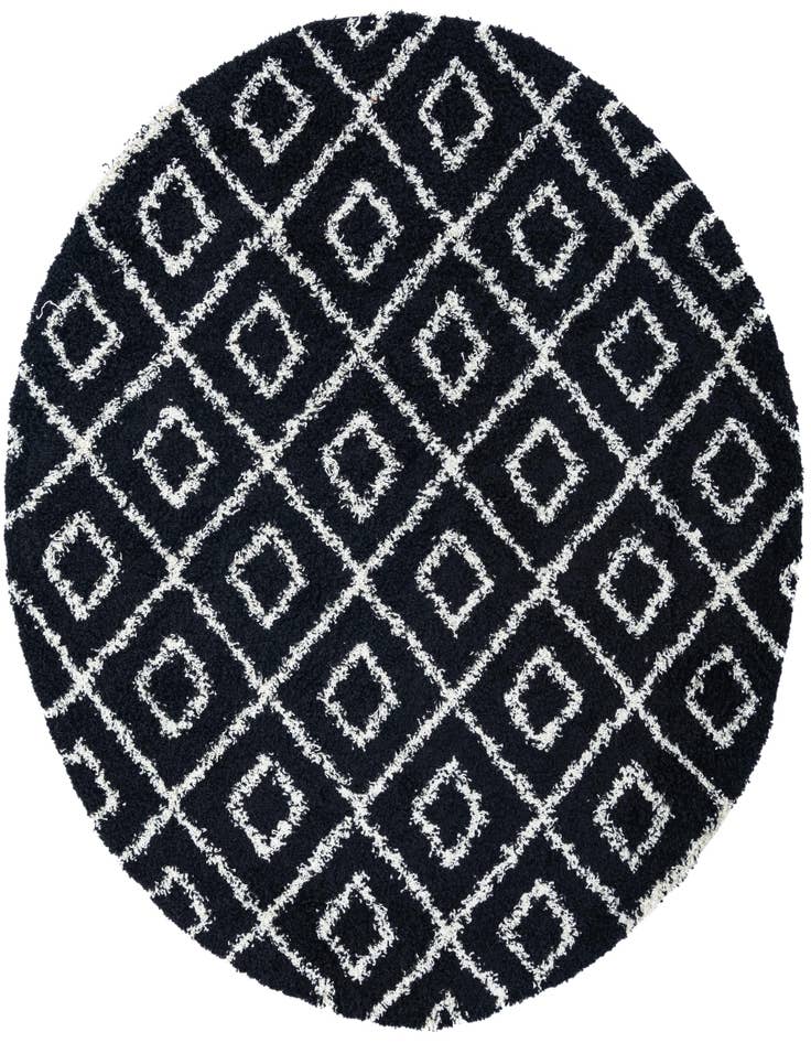 Detail image of 7' 10 x 7' 10 Lattice Shag Round Rug