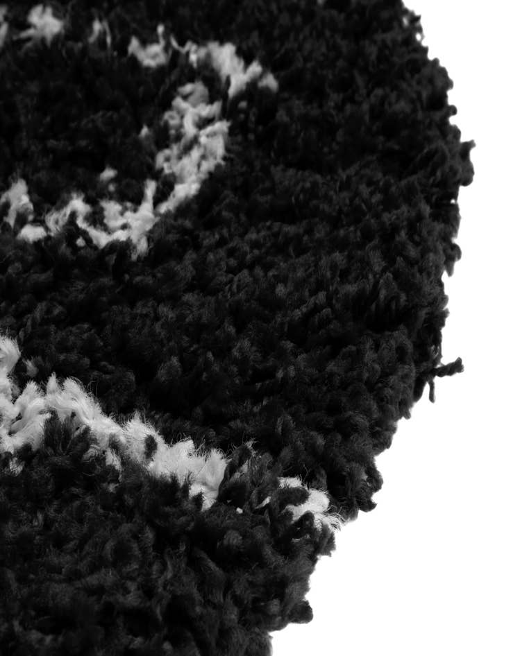 Detail image of 100cm x 100cm Trellis Shag Round Alfombra