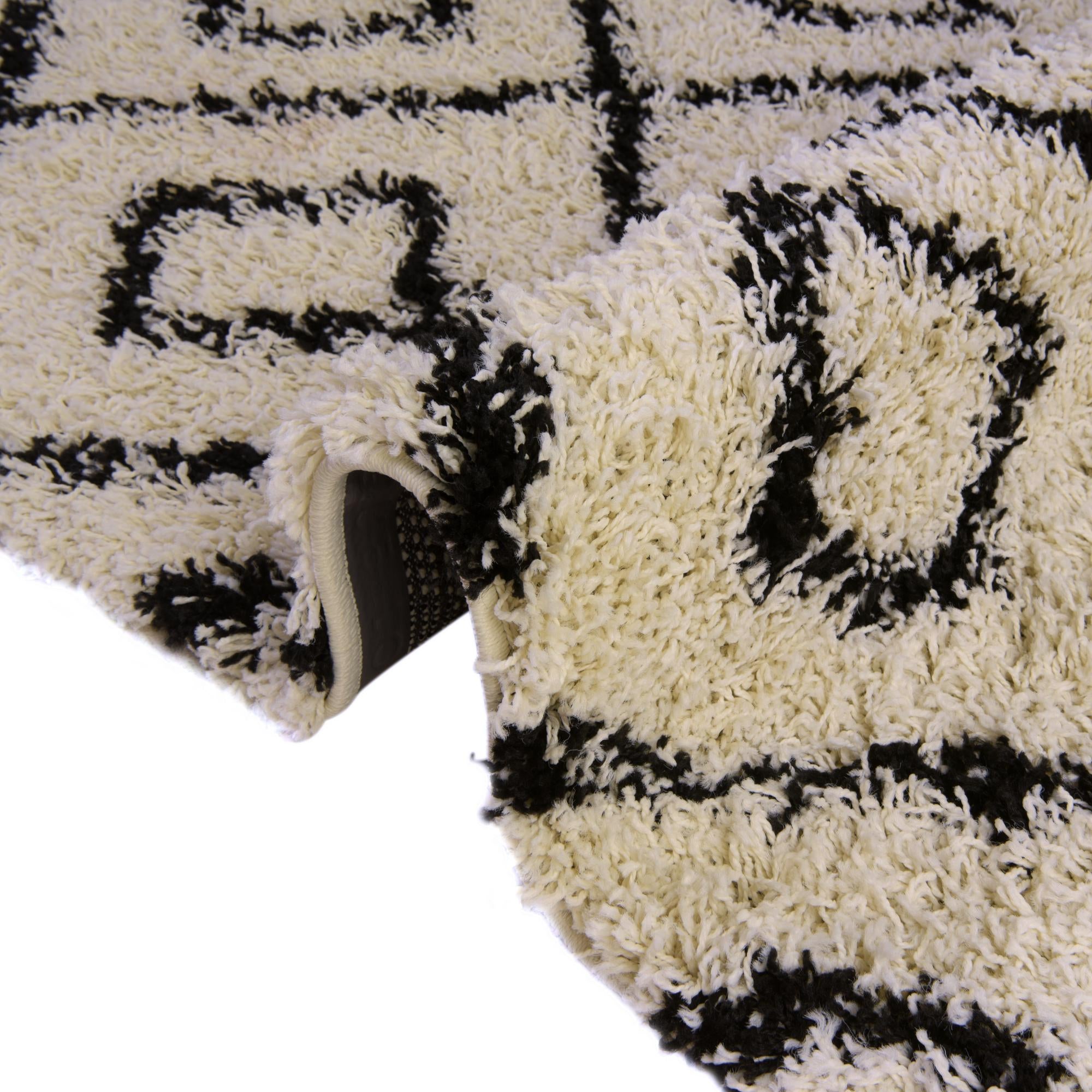 10' x 10' Lattice Shag Round Rug