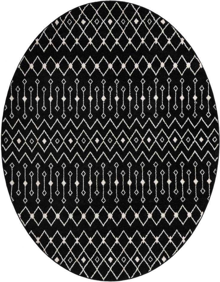 Detail image of 10' x 10' Moroccan Trellis Round Rug