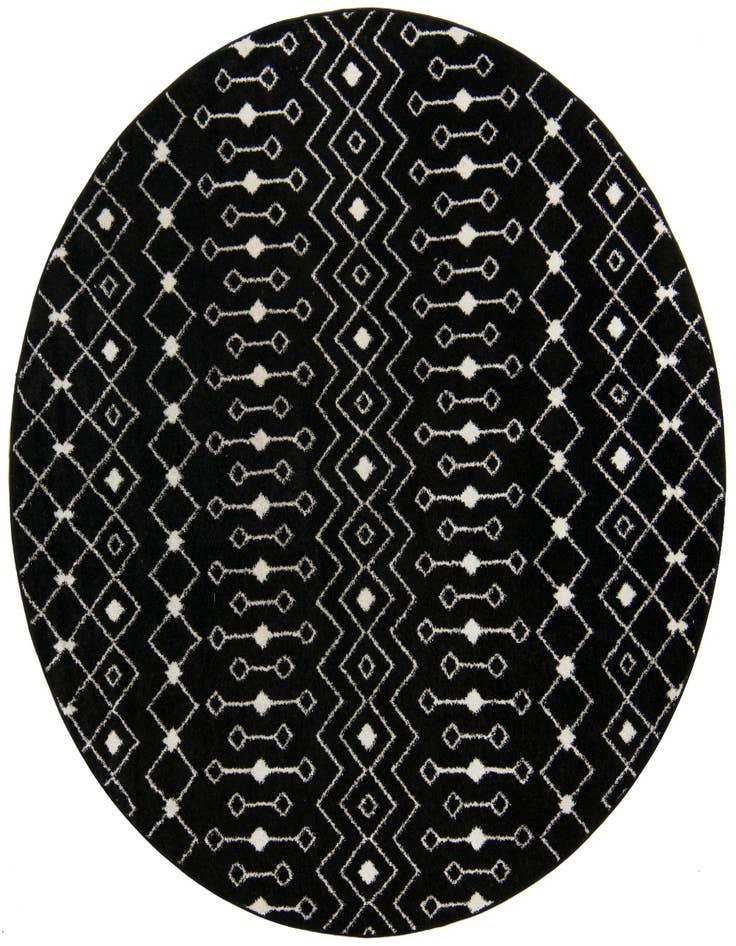 Detail image of 7' 10 x 7' 10 Moroccan Trellis Round Rug