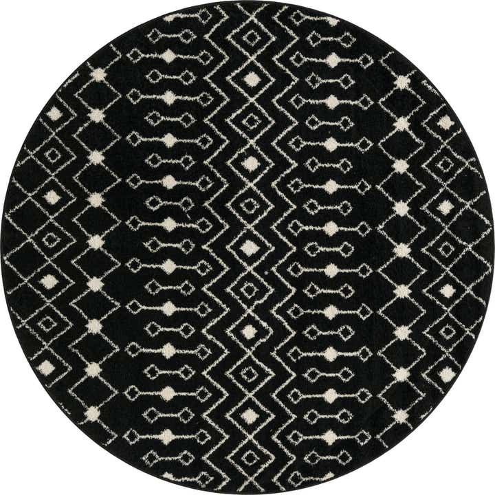 6' x 6' Moroccan Trellis Round Rug
