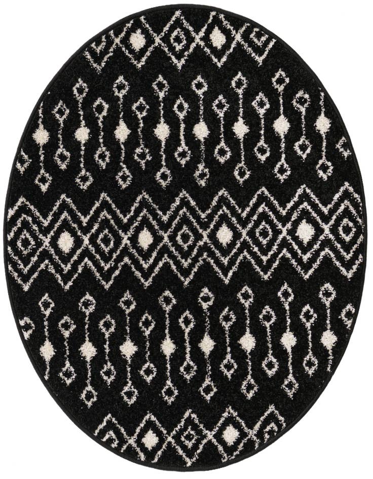 Detail image of 3' x 3' Moroccan Trellis Round Rug