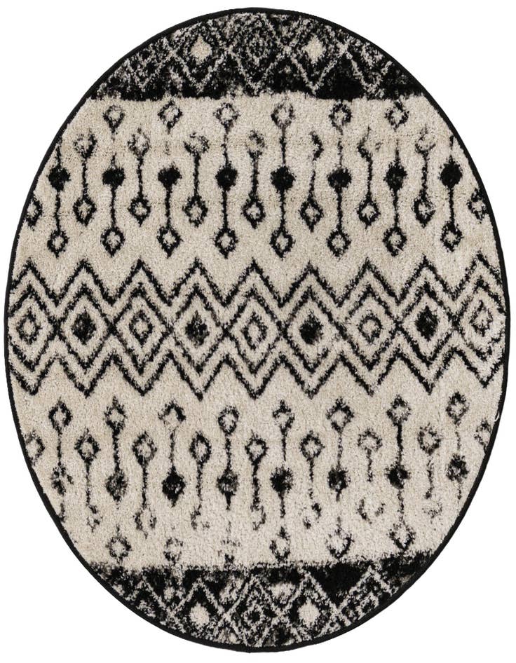 Detail image of 3' x 3' Moroccan Trellis Round Rug