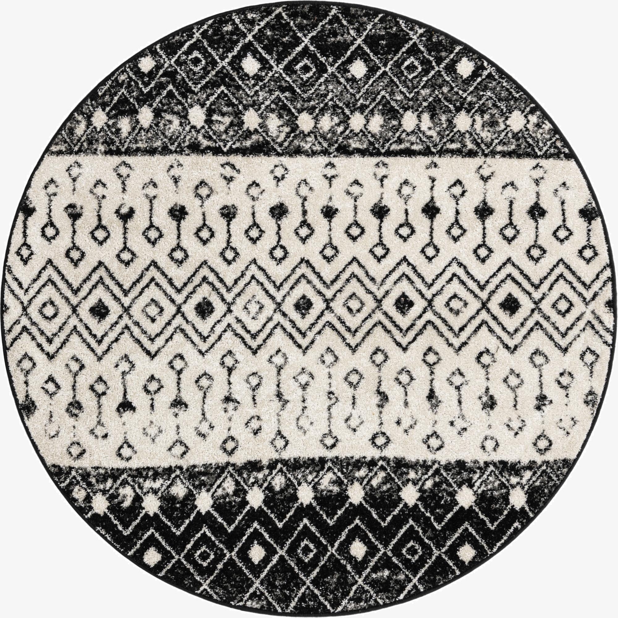 Primary image 160cm x 160cm Moroccan Trellis Round Rug