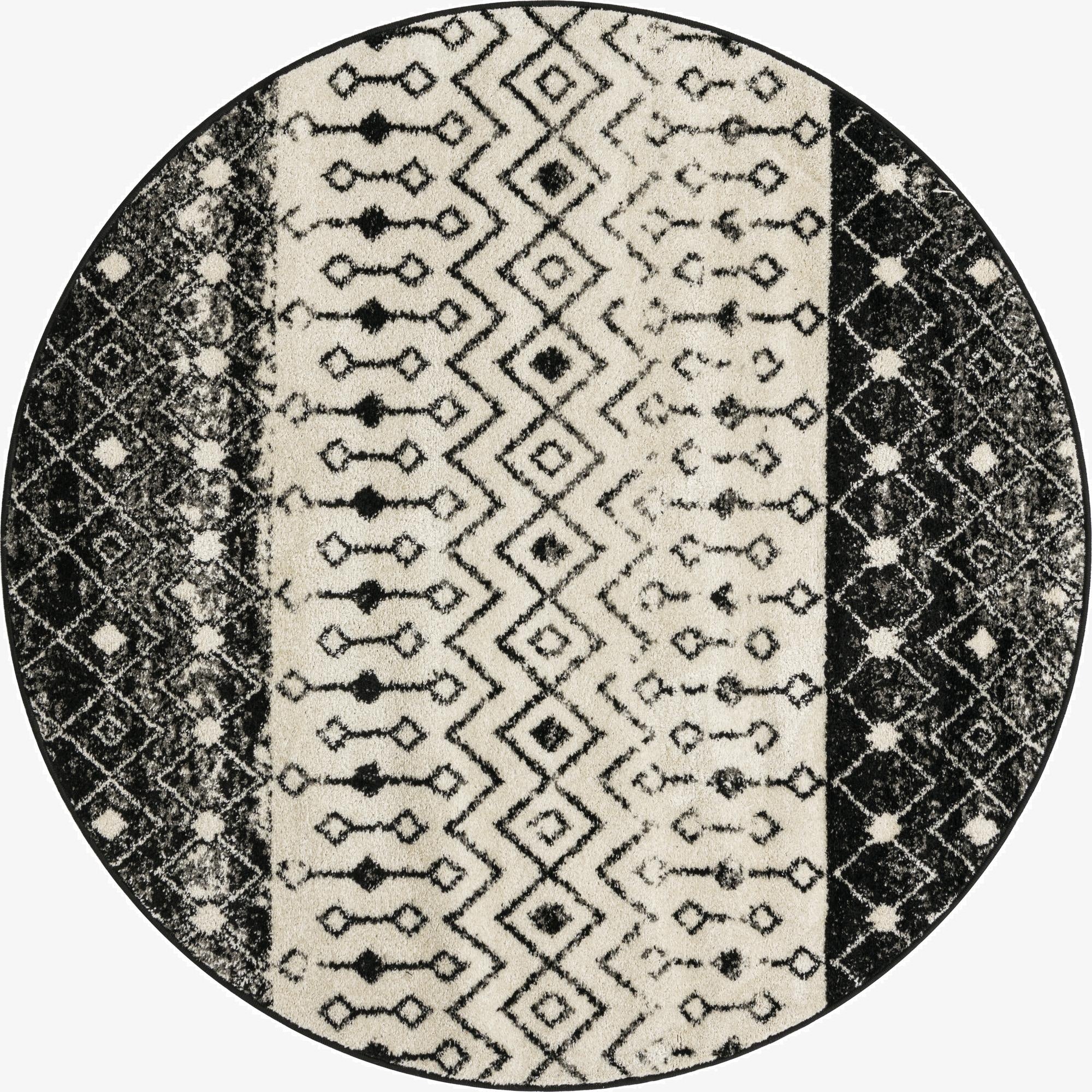 6' x 6' Moroccan Trellis Round Rug