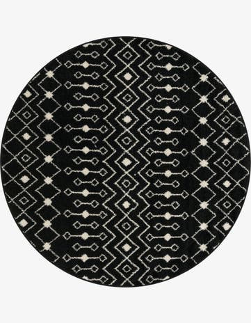 6' x 6' Moroccan Trellis Round Rug
