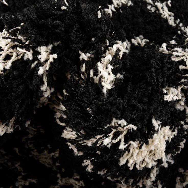 Detail image of 10' x 10' Moroccan Trellis Shag Round Rug