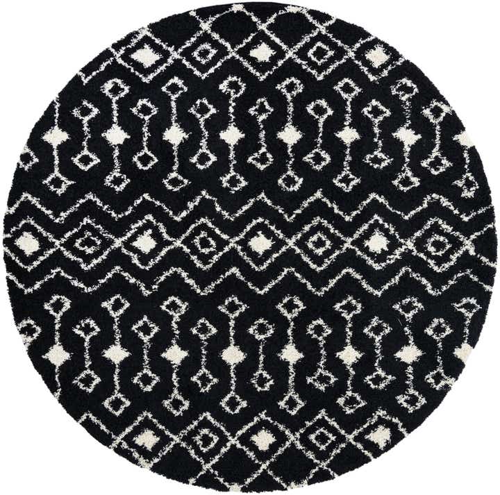 10' x 10' Moroccan Trellis Shag Round Rug