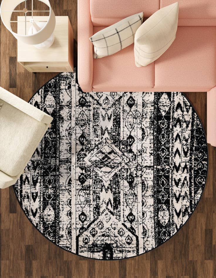 Detail image of 5' 3 x 5' 3 Oregon Round Rug