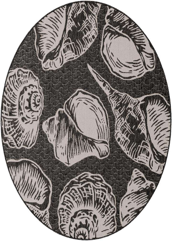 6' x 6' Easy-Clean Coastal Indoor / Outdoor Round Rug