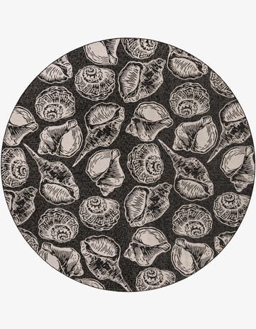 13' x 13' Easy-Clean Coastal Indoor / Outdoor Round Rug