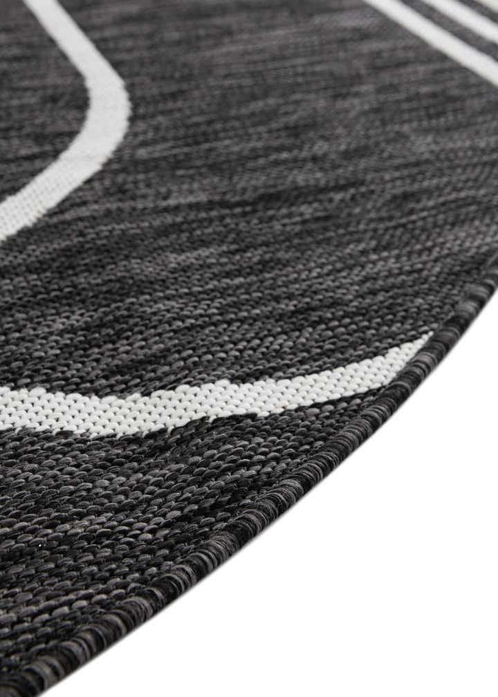 13' x 13' Easy-Clean Modern Indoor / Outdoor Round Rug