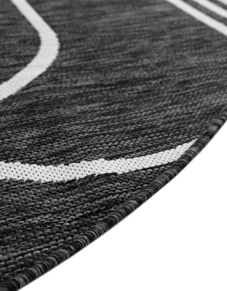 Detail image of 13' x 13' Easy-Clean Modern Indoor / Outdoor Round Rug