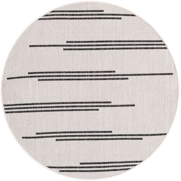 3' x 3' Easy-Clean Modern Indoor / Outdoor Round Rug