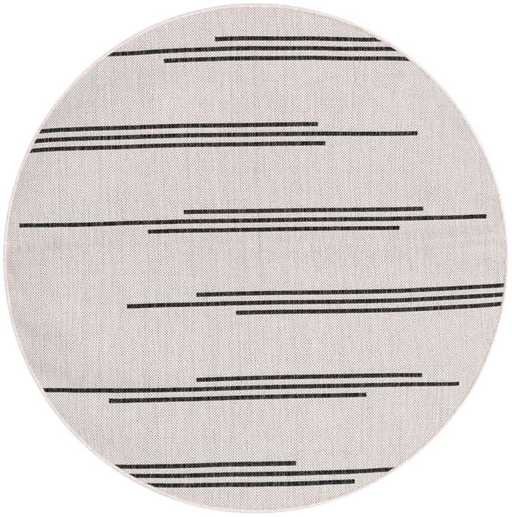 4' x 4' Easy-Clean Modern Indoor / Outdoor Round Rug