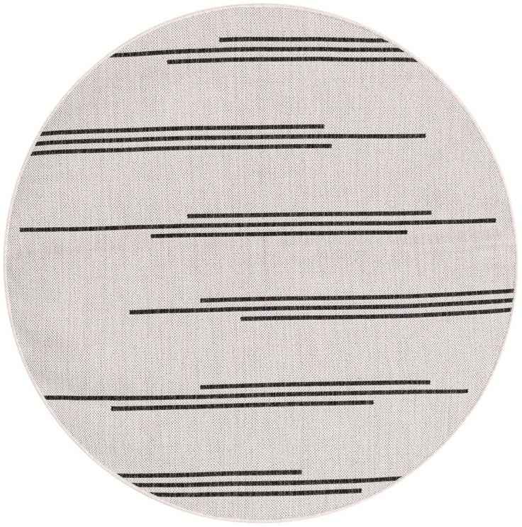 Detail image of 4' x 4' Easy-Clean Modern Indoor / Outdoor Round Rug