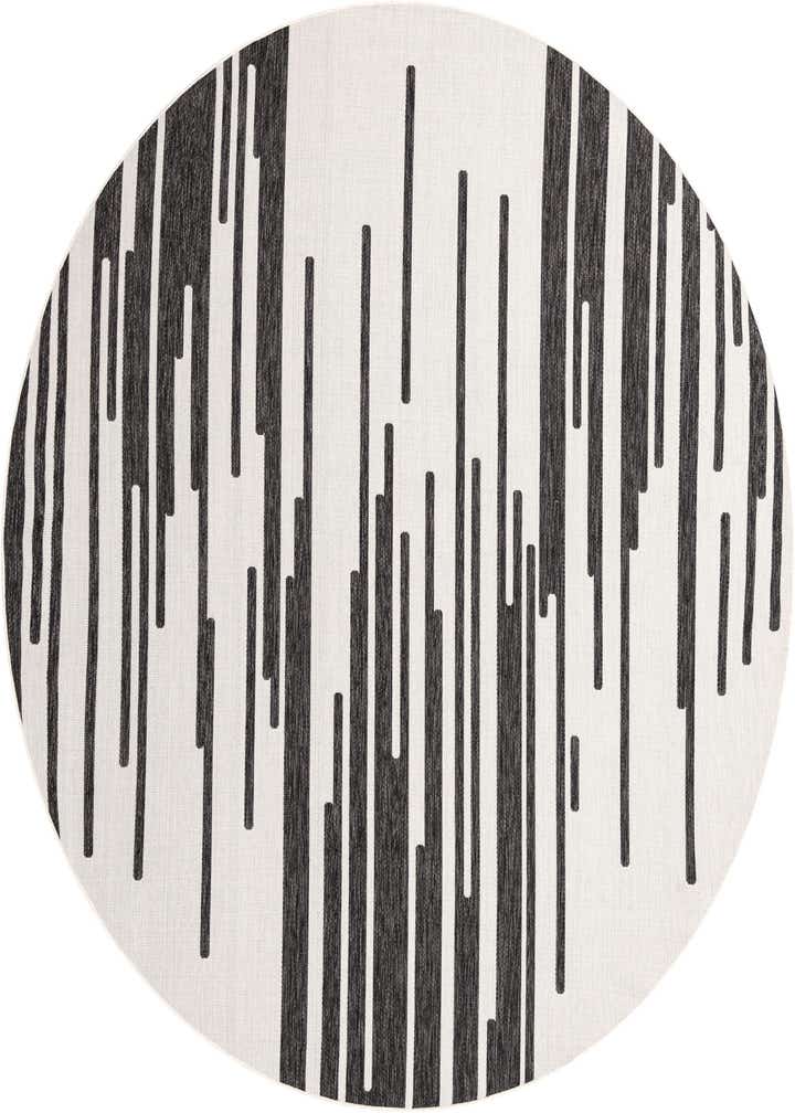 10' x 10' Easy-Clean Modern Indoor / Outdoor Round Rug