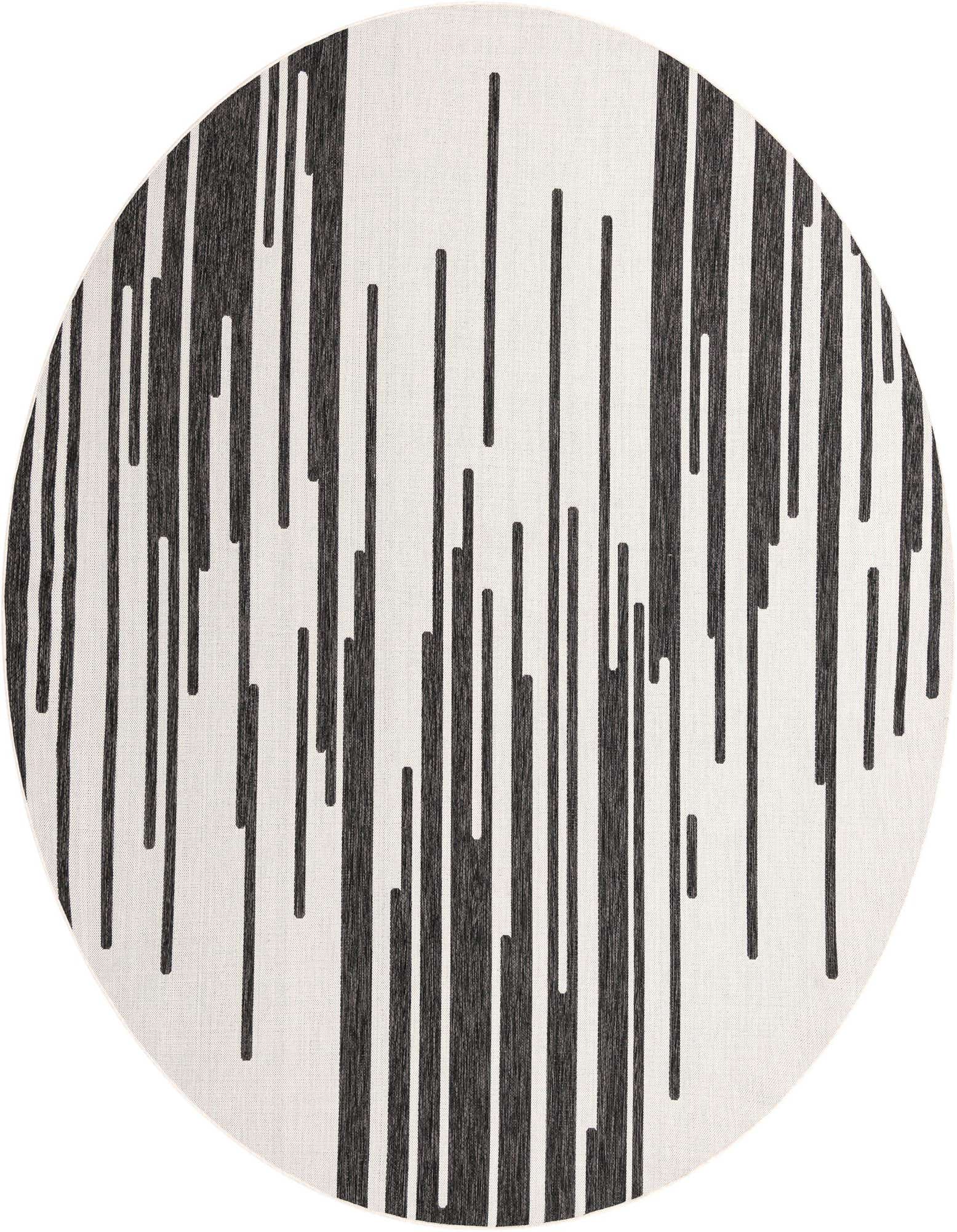 10' x 10' Easy-Clean Modern Indoor / Outdoor Round Rug