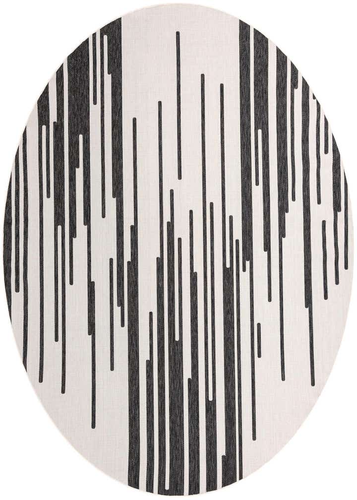 12' x 12' Easy-Clean Modern Indoor / Outdoor Round Rug