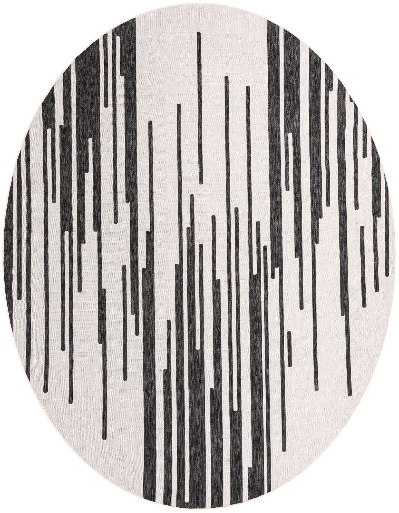 12' x 12' Easy-Clean Modern Indoor / Outdoor Round Rug