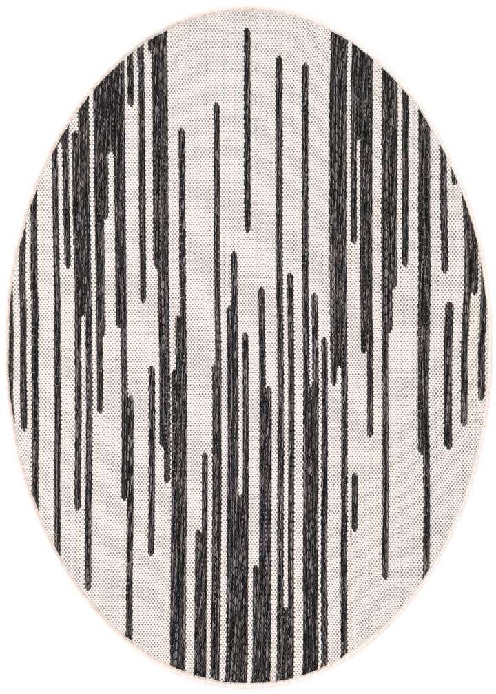 3' x 3' Easy-Clean Modern Indoor / Outdoor Round Rug
