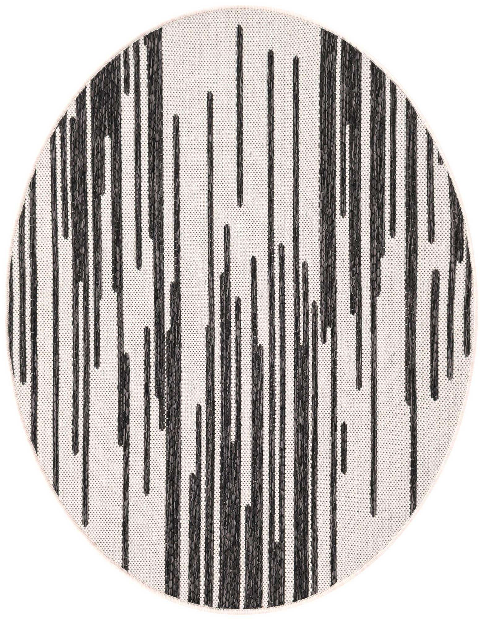 3' x 3' Easy-Clean Modern Indoor / Outdoor Round Rug