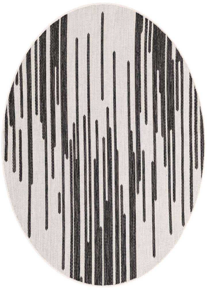 4' x 4' Easy-Clean Modern Indoor / Outdoor Round Rug