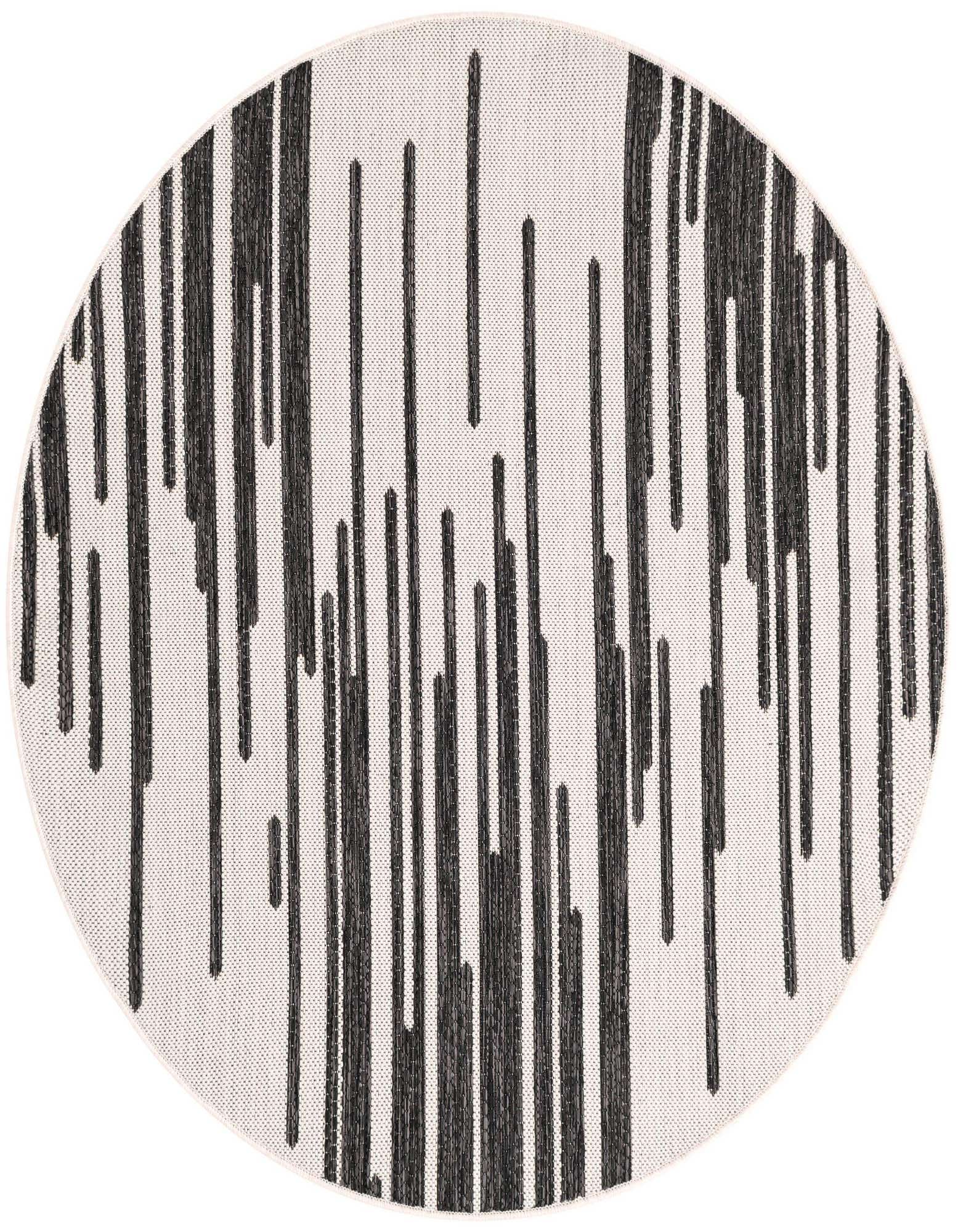 4' x 4' Easy-Clean Modern Indoor / Outdoor Round Rug