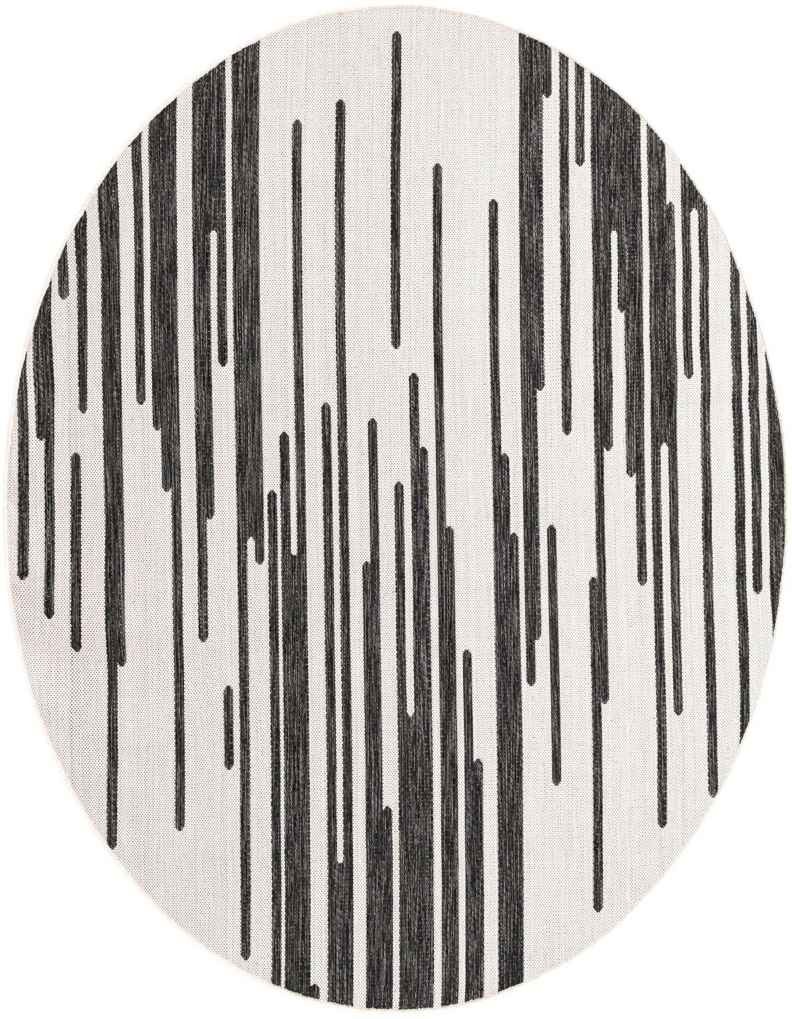 6' x 6' Easy-Clean Modern Indoor / Outdoor Round Rug