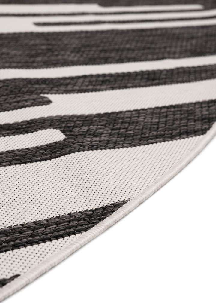 6' x 6' Easy-Clean Modern Indoor / Outdoor Round Rug