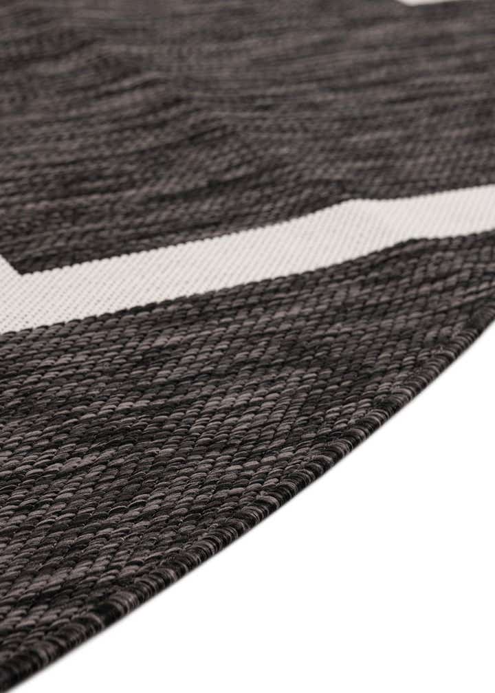 6' x 6' Easy-Clean Modern Indoor / Outdoor Round Rug